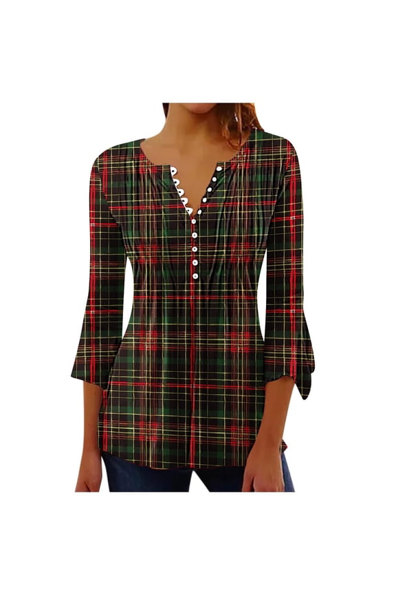 Recent orders TaLove Long Sleeve Shirts For Women Casual,Women Blouses Cotton 3/4 Sleeve Womens Tops Trendy Going Out Shirts For Women Graphic Tees OutfitsFall Outfits For Women 2025