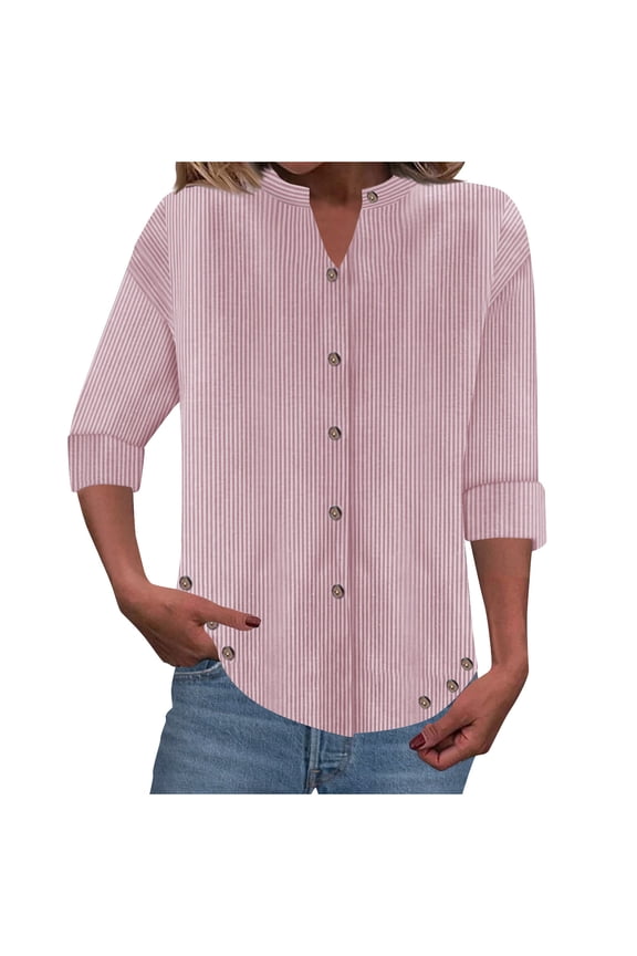 Recent orders TaLove Long Sleeve Shirts For Women Cotton,Women Blouses Summer Casual Womens Tops Long Sleeve V Neck Shirts For Women Trendy Summer TeenFall Outfits For Women 2025