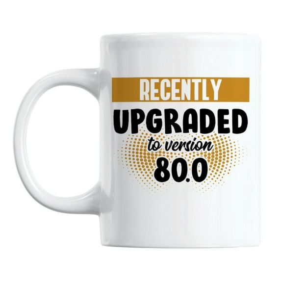 Recently Upgraded to Version 80.0 White Ceramic Coffee & Tea Mug (11oz)