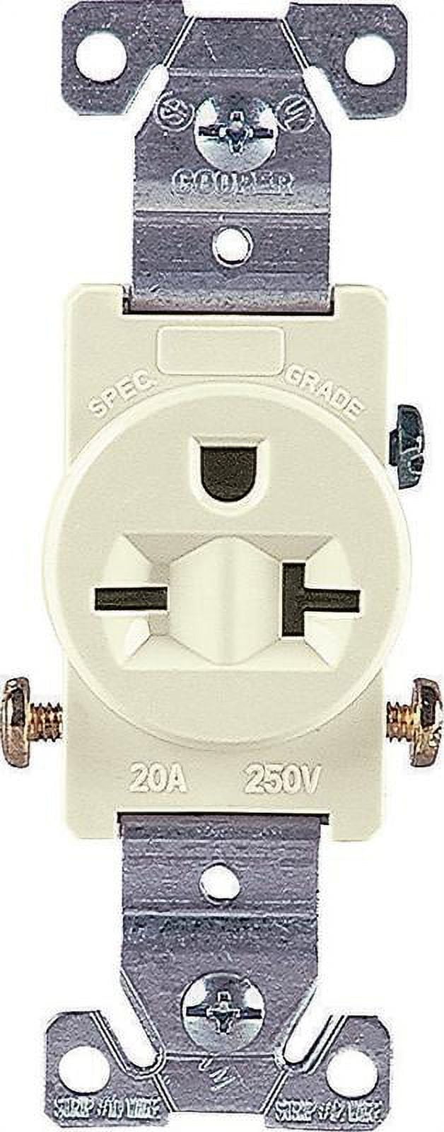 Receptacle Sngl 250Vac 20A 2P Cooper Wiring Gfci Receptacles and