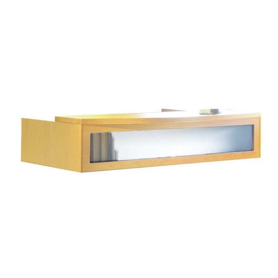 Mayline Aberdeen Series Reception Transaction Counter in Maple