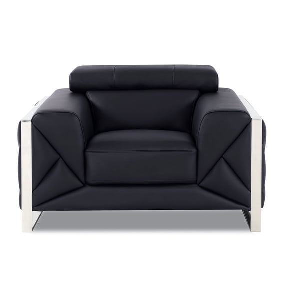 Reception Chair | Welcomes Guests Gracefully | Italian Leather and Solid Frame | Fixes Low - Quality Reception Furniture Problem