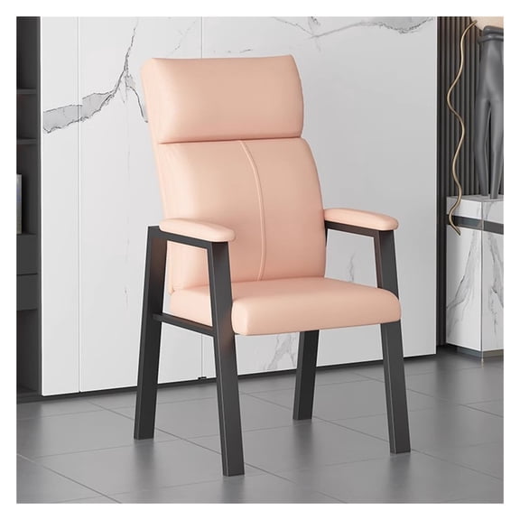 Reception Chairs Leather Guest Chair Sofa Chair with Padded Arms,Ergonomic Desk Chair Waiting Room Chairs for Office School Church Guest Reception