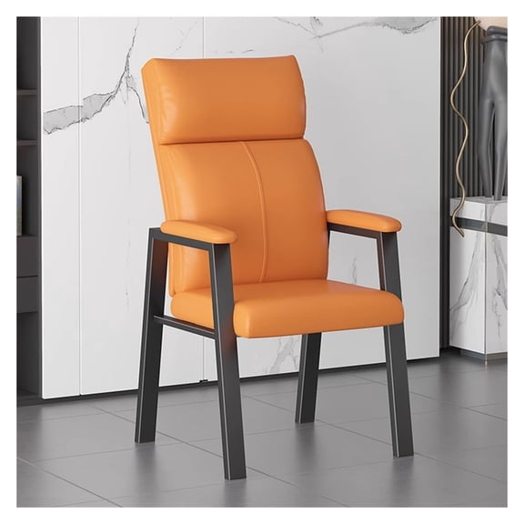 Reception Chairs Leather Guest Chair Sofa Chair with Padded Arms,Ergonomic Desk Chair Waiting Room Chairs for Office School Church Guest Reception