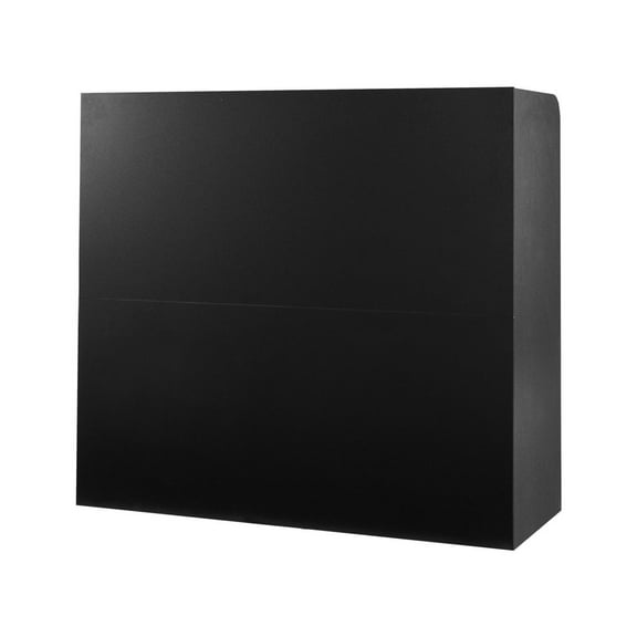 Reception Desk 47 Inch, Rectangular Front Counter, Office Receptionist Table with Drawer & Cabinet, Black