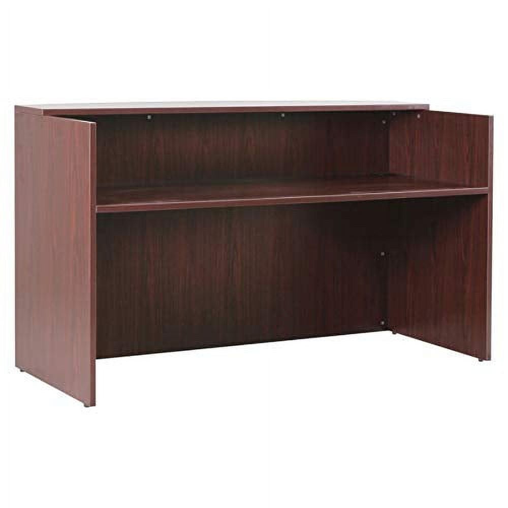 Reception Desk, Mahogany