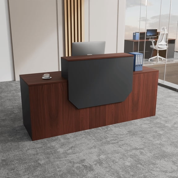 Reception Desk with Counter, Modern Reception Room Table,Checkout Counter Table for Lobby Beauty Salon