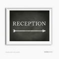 thumbnail image 1 of Reception Vintage Chalkboard Wedding Directional Signs, Double-Sided, 1 of 2