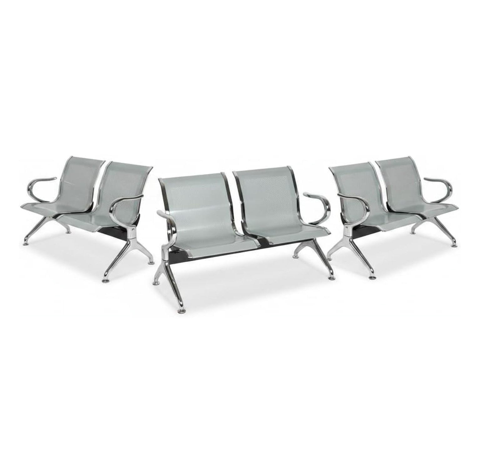 Sentado Reception Seating Reception Waiting Room Chairs with Arms, 2-Seat 3 Connect for Office ...