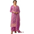 thumbnail image 1 of Reception Wear Indian Shalwar Kameez Outfits Pakistani Designer Palazzo Suits ( Lavender, 6XL - 54 ), 1 of 5