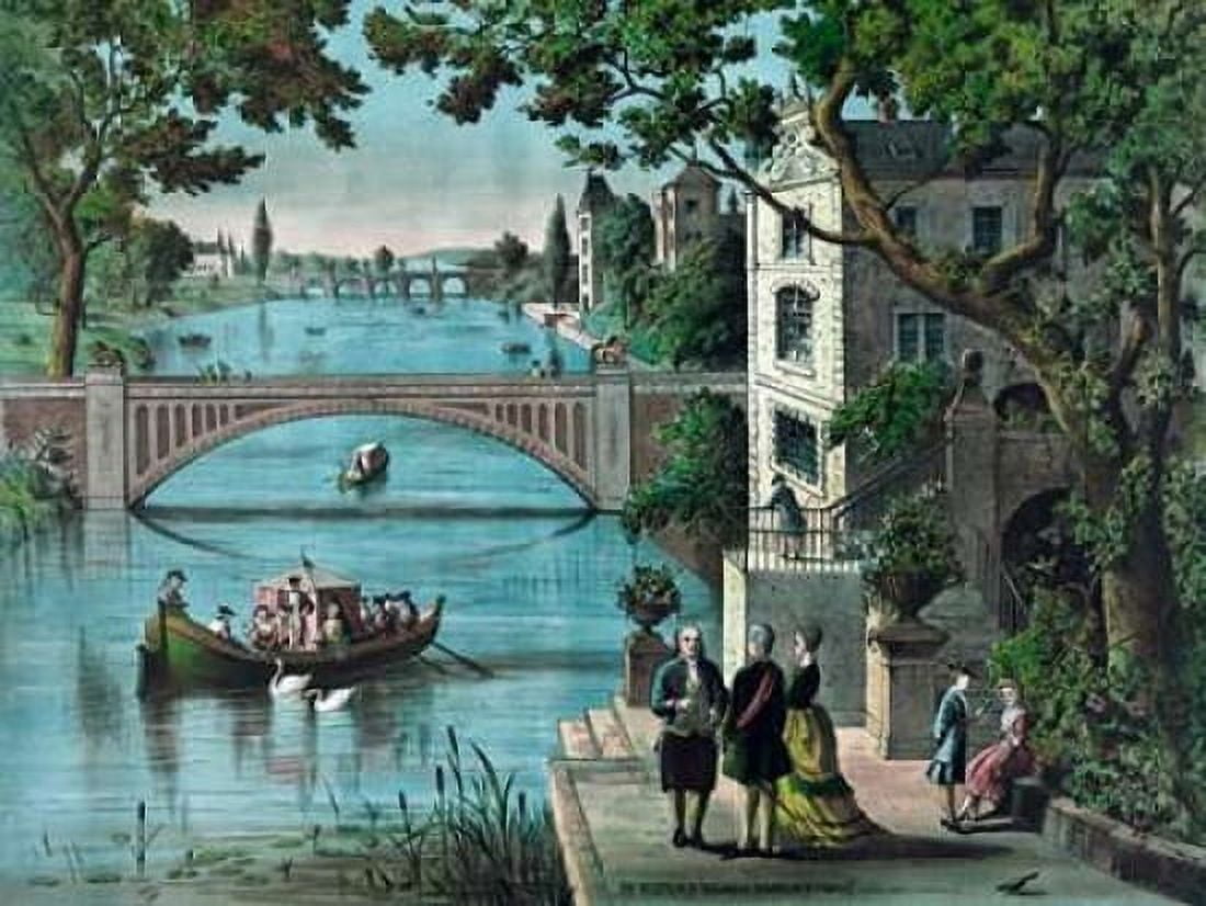 Reception of Benjamin Franklin in France Canvas Art - Charles Brothers (18 x 24)