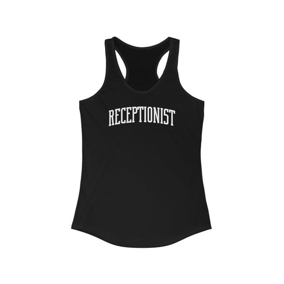 Receptionist Tank Top Gifts Shirt Womens Sleeveless