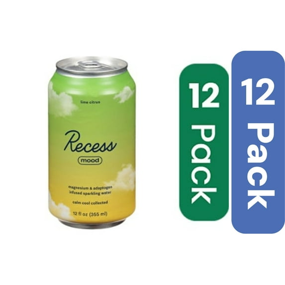 Recess Sparkling Water Lime Citrus 12 fl oz (Pack Of 12)