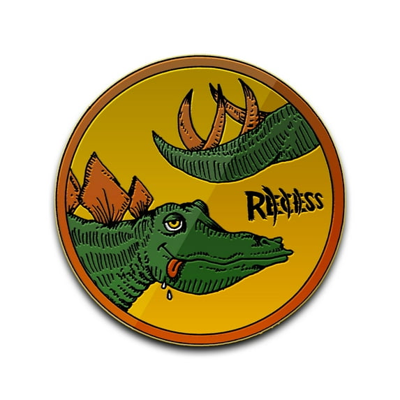 Recess Yo-Yo Pin - Enamel Pin (First Base Stegosaurus)