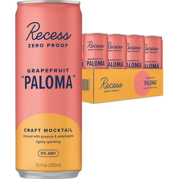 Recess Grapefruit Paloma Craft Mocktail 12 fl oz