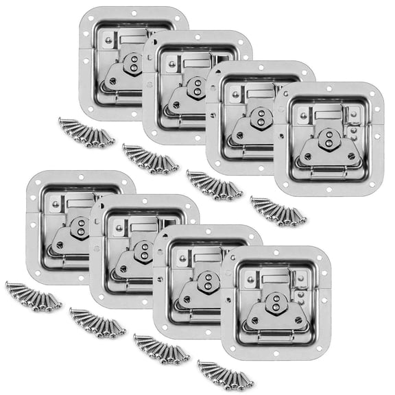 Recessed Butterfly Latch 4 x 4-1/4 - 8 Pack for Flight Cases DJ Racks