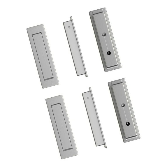 Recessed Cabinet Door Pull Handle Flush Mount Drawer Handle Kitchen Cupboard Sliding Door Handles Furniture Hardware