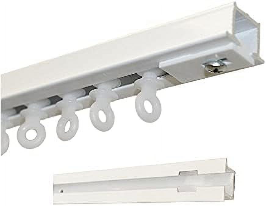 Recessed Ceiling Curtain Track Set (10' In 2 SectionsWhite)