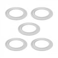 thumbnail image 1 of Recessed Ceiling Fan Spot Lighting Trim White Urethane Decorative Concentric Medallion Foam 6.5" ID x 10.13" OD Water resistant Lightweight Light Rosettes Renovators Supply Pack of 5, 1 of 7