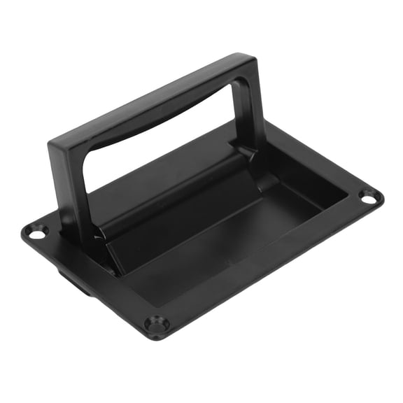 Recessed Door Pull Handle Zinc Alloy Flush Lift Hatch Handle Black Toolbox Handle with Mount Screws for Yacht RV Camping Vehicle Trailer 3.66 in / 93 mm