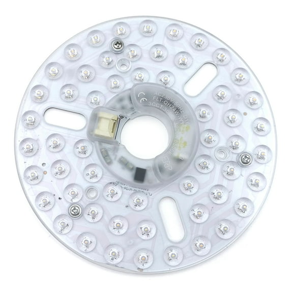 Recessed Fan Light Replacement 24W Adjustable LED Bulb Easily Installation Aluminum Texture for Ceiling Fans 220V
