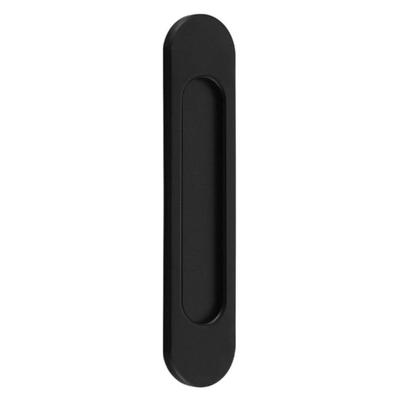 Recessed Finger Flush Pulls with Edge Pull -Sliding Closet Door Handles Hardware Suitable for Pocket Door,Closet Door,Sliding Doors, Barn Door Handle, Easy to Use, 1Pc, Multicolor(Black,7.1x1.5")