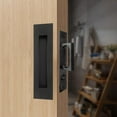 Recessed Finger Flush Pulls with Edge Pull Sliding Closet Door Handles