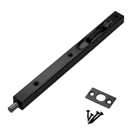 Recessed Flush Door Hardware 304 Stainless Steel Concealed Bolt Latch with Finger Pull Slot for Kitchen Entry Panels
