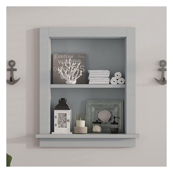 Recessed Medicine Cabinet,in Wall Shower Niche,14x18 Bathroom Cabinet with Storage,Bathroom Niche for Shower Wall for Bedroom/Hallway,Wall Niches Insert for Drywall,Grey/MDF