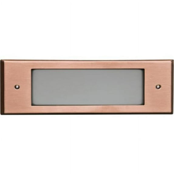 Recessed Open Face Brick, Step & Wall Fixture, Copper