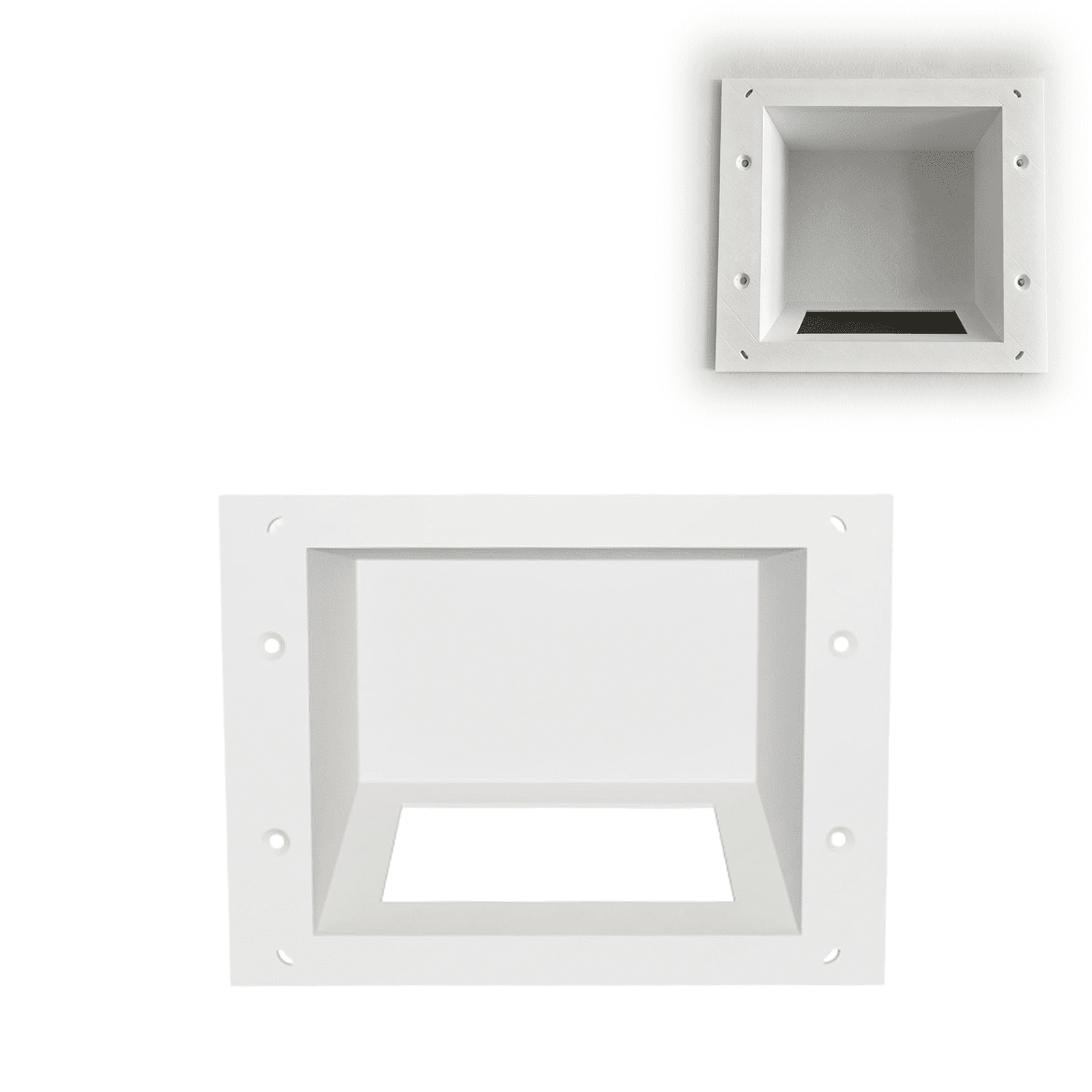 Recessed Outlet Box for Skylight Calendar, In-Wall Power Adapter Mount for Wall Mounted Skylight Calendar Display, White