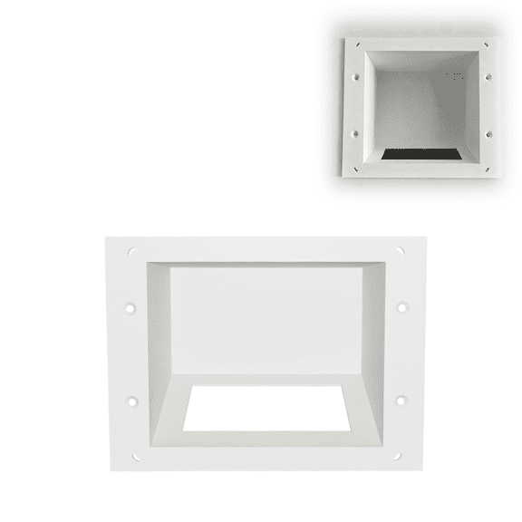 Recessed Outlet Box for Skylight Calendar, In-Wall Power Adapter Mount for Wall Mounted Skylight Calendar Display, White