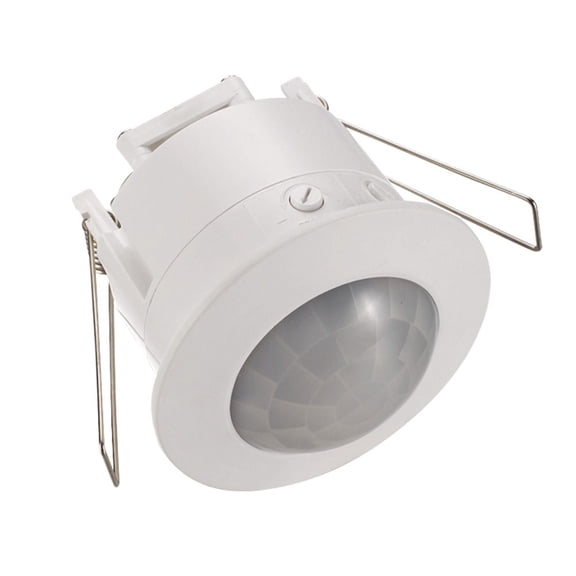 Recessed PIR Motion Sensor Light Switch 360 Degree Ceiling Detector for Home 110-240V 6m Range Auto On Off for Hallway Bathroom