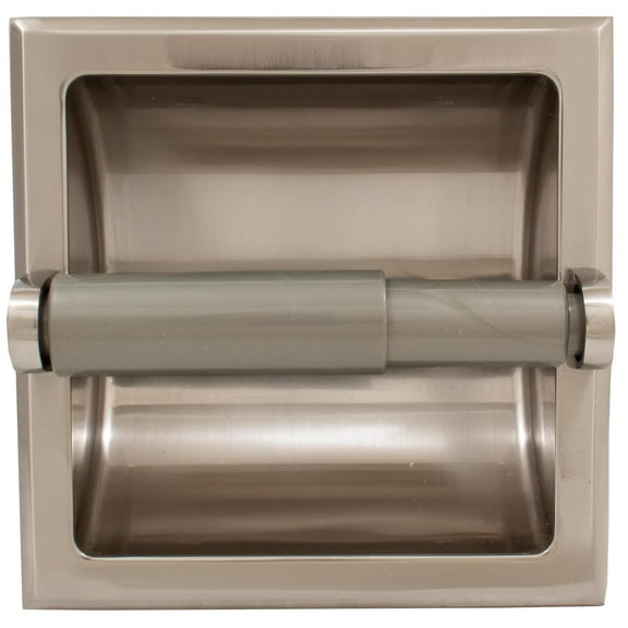 Recessed Paper Holder, Satin Nickel by Stone Harbor Hardware