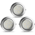 Recessed Puck Lights Wired Under Lighting Dimmable,2.5'' Hole