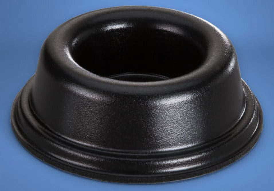 Recessed Self-Adhesive Rubber Door Stoppers 1.810" x .600" - 25 pack - BS30 Black