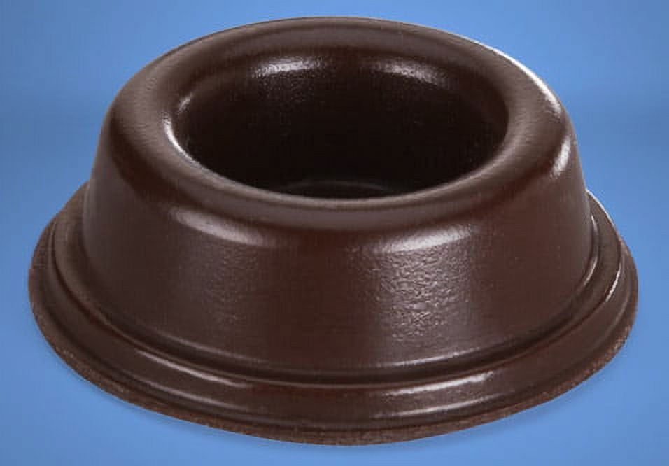 Recessed Self-Adhesive Rubber Door Stoppers 1.810" x .600" - 25 pack - BS30 Brown