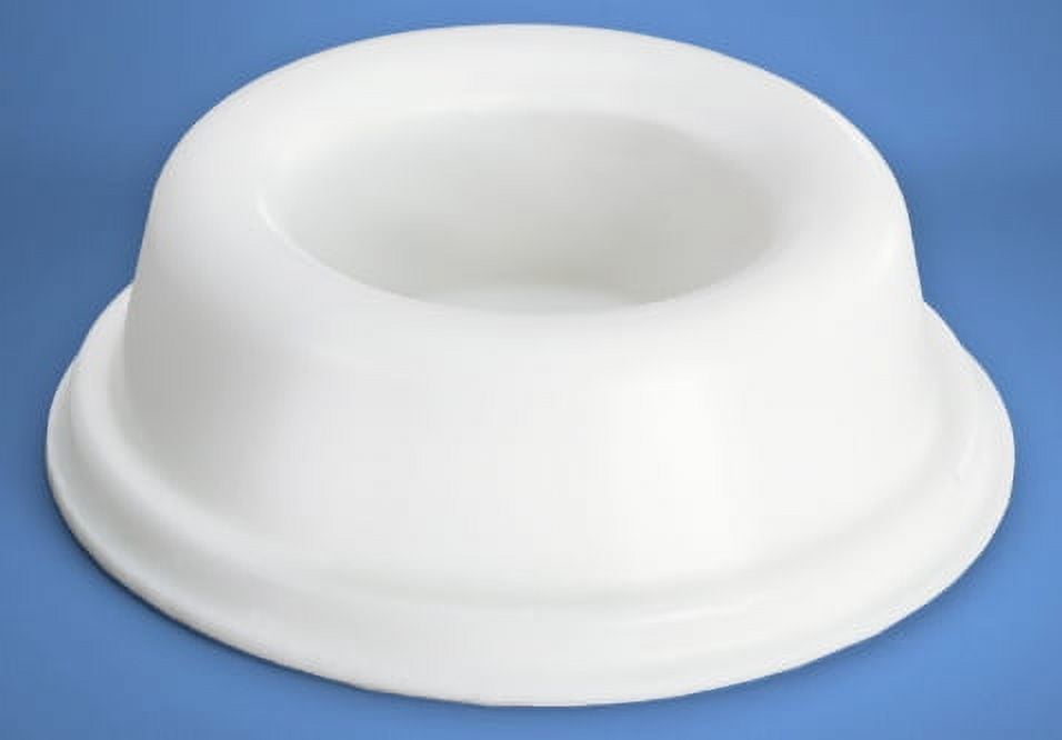 Recessed Self-Adhesive Rubber Door Stoppers 1.810" x .600" - 25 pack - BS30 White