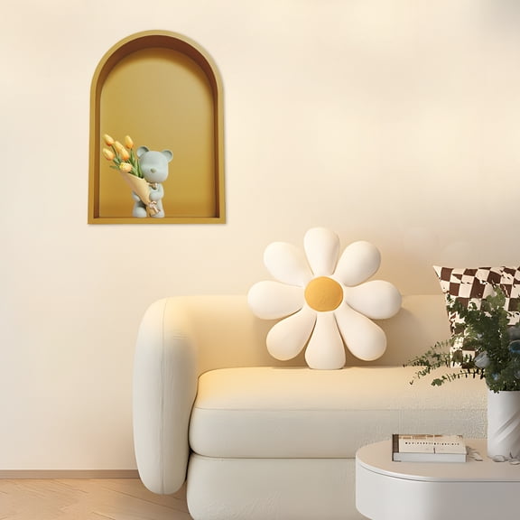 Recessed Shower Niche, Large Capacity 33.3x10x48.5cm, Gold Metal Bathroom Organizer, Seamless Design for Living Room