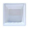 thumbnail image 1 of SereneDrains Recessed Ceramic Soap Dish Bar Holder Shower Wall Mount Tray Bathroom Accessories Niche Decorative, 1 of 7