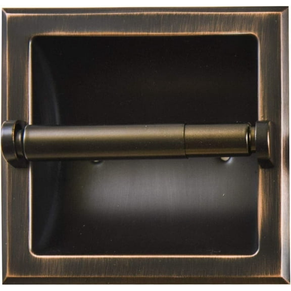 Recessed Toilet Paper Holder Wall Mounted Heavy Duty Metal Toilet Paper Roll