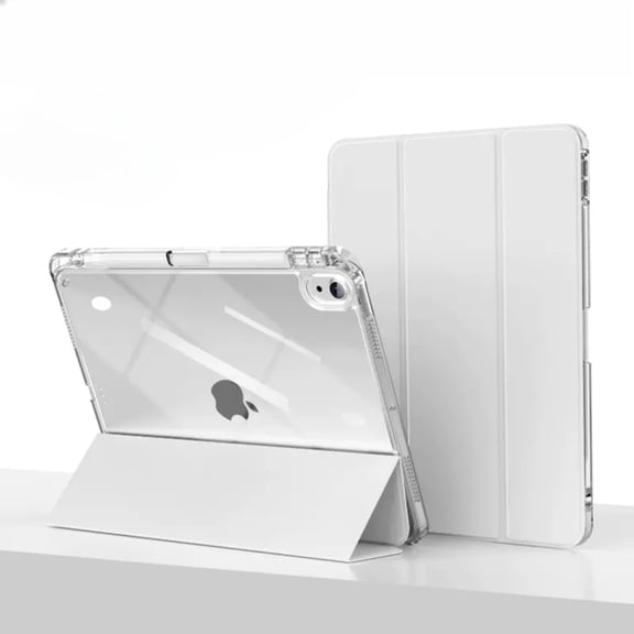Rechale Compatible with iPad (A16) 11th Generation Case 11 Inch 2025, for iPad 10th Generation Case 10.9 inch 2022, Clear Back Slim Trifold Stand with Pencil Holder Auto Wake/Sleep
