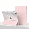 thumbnail image 1 of Rechale Compatible with iPad (A16) 11th Generation Case 11 Inch 2025, for iPad 10th Generation Case 10.9 inch 2022, Clear Back Slim Trifold Stand with Pencil Holder Auto Wake/Sleep, 1 of 8