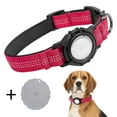 thumbnail image 1 of Rechale Dog Tracker Collar with Tracker(Only IOS),Reflective & Waterproof Adjustable Dog Collar, Secure Fit for Small Medium Large Dogs, Durable Nylon Pet Collar, Durable Nylon Design(Red M), 1 of 8
