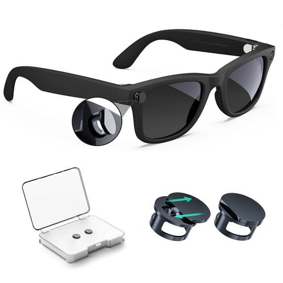 Rechale 2-Pack Light Cover for Meta Glasses, LED & Flash Sensor Blocker, Compatible with Ray-Ban Gen1/Gen2/Skyler/Headliner & Oakley HSTN, Anti-Glare Privacy Sticker for Smart Glasses Camera Lens