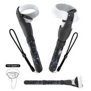 Rechale Handle Attachments for Meta Quest 2, Controller Accessories for Quest 2, VR Game Gorilla Tag Long Arms Sticks, Beat Saber Handle Extensions Grips for Meta Quest 2 (Blue Skull)