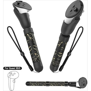 Rechale Handle Attachments for Meta Quest 3/3S, Controller Accessories for Quest 3/3S, VR Game Gorilla Tag Long Arms Sticks, Beat Saber Handle Extensions Grips for Meta Quest 3/3S