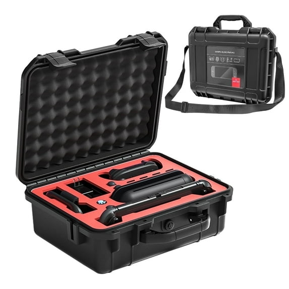 Rechale Hard Carrying Case for Nintendo Switch 2, Professional Deluxe IP67 Waterproof Travel Case with Soft Lining, Large Capacity Storage for Console, Pro Controller & Accessories(Black)