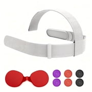 Rechale Head Strap for Oculus Quest 2 Headset, Original Replacement Head Strap Compatible with Meta Quest 2, VR Accessories with 3 Pair Thumb Grip Caps and Lens Cover for Oculus Quest 2