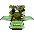 thumbnail image 1 of Rechale Pixel-styled 3D Pop Up Birthday Card, Large Green Adventure Game Theme Happy Birthday Pop-Up Box Greeting Card with Envelope, Creative Gifts Party Decorations for Kids Boys Men Friends, 1 of 7